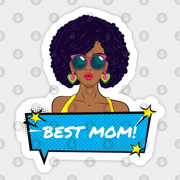 Best Mom! Sticker by Saltlightbox Apparel